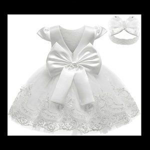Baby Girls Dress Pageant Wedding Flower Girls Baptism Formal Gowns 12 mos 12m